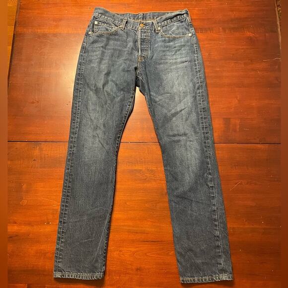 Levi’s 501 XX Blue Jeans Men’s 30x32 Button Fly Red Tab Straight Leg Timeless - Picture 1 of 8